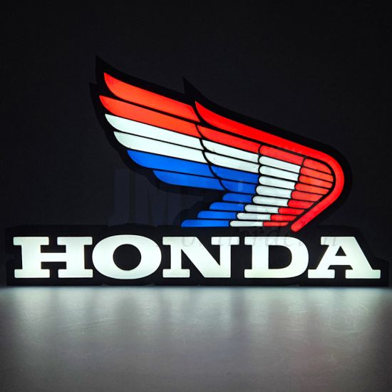 Lamp Honda Logo LED Rood/Wit/Blauw