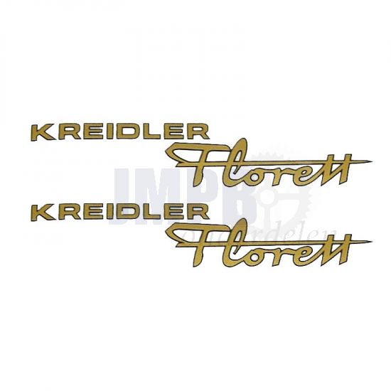 Kreidler Florett Stickerset Goud 135X30MM 2 Delig