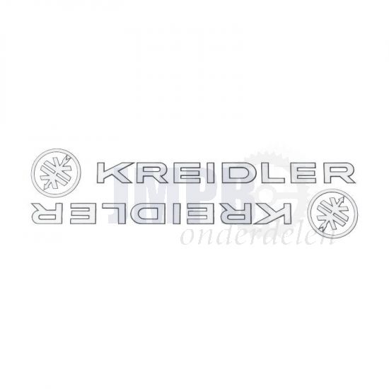 Tankstickerset Kreidler + Logo Wit/Zwart