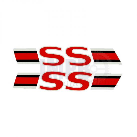 Stickerset SS Rood/Zwart Yamaha FS1