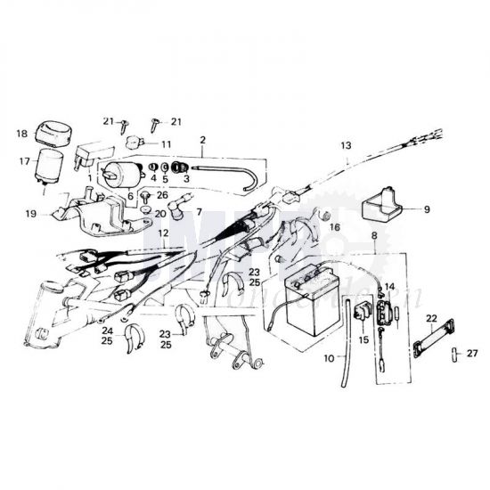 Kabelboom / Accu Honda MT50