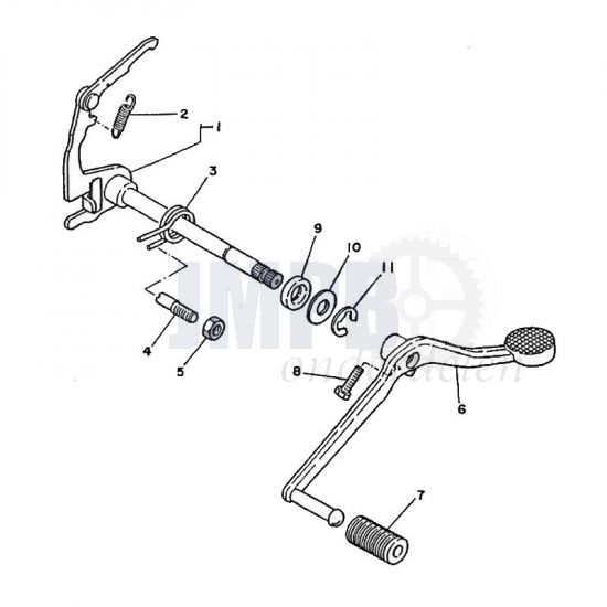 Schakelpedaal Yamaha FS1 2RU