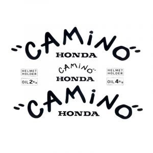 Stickerset Tank Honda Camino Funny Special Zwart