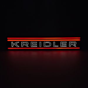 Lamp Kreidler Strepen LED Rood