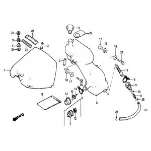 Tankkap / Olietank Honda MB50