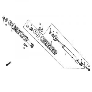 Achterschokbrekers Honda MB50