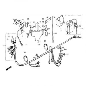 Kabelboom / Accu Honda MB50