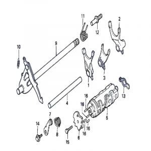 Schakelas Honda MT50