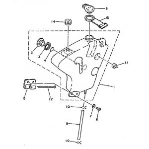 Olietank Yamaha FS1 2RU