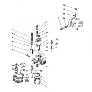 Carburateur Bing 17MM Puch Monza