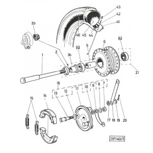 Voorwiel Puch Monza