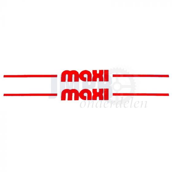 Stickerset Maxi Zijscherm Rood 235X20MM