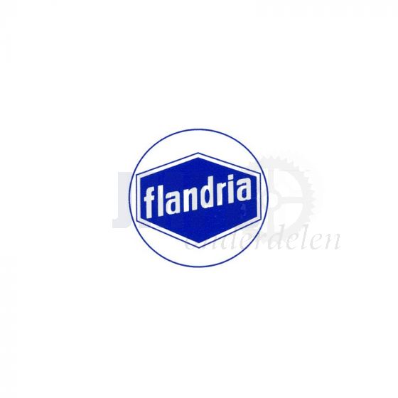 Sticker Flandria Logo Blauw/Wit 41MM