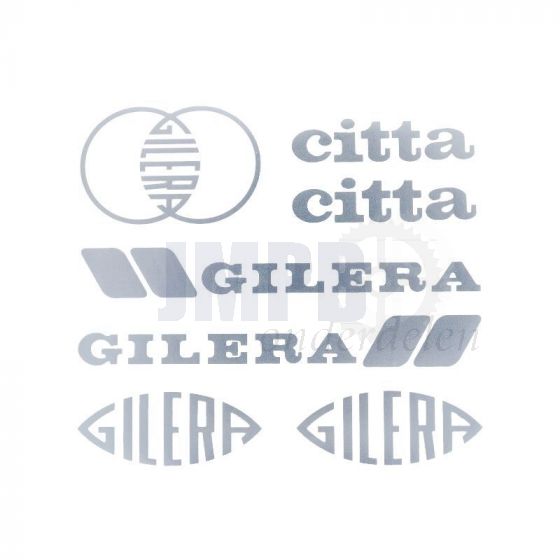 Stickerset Gilera Citta Chrome 7-Delig