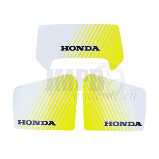 Stickerset Honda MT50 Geel/Wit 3-Delig