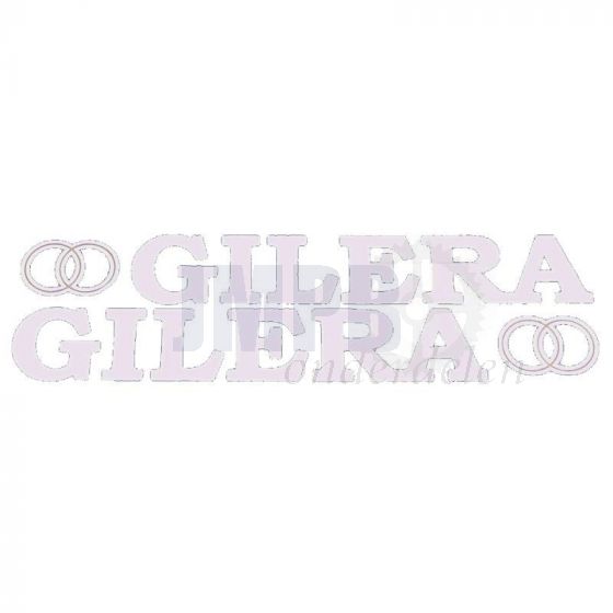 Stickerset Gilera + Logo Wit