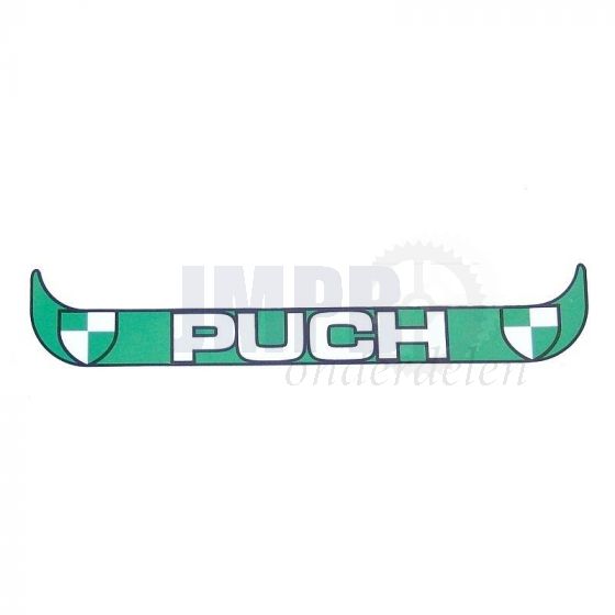 Sticker Plaathouder Breed Puch Wit