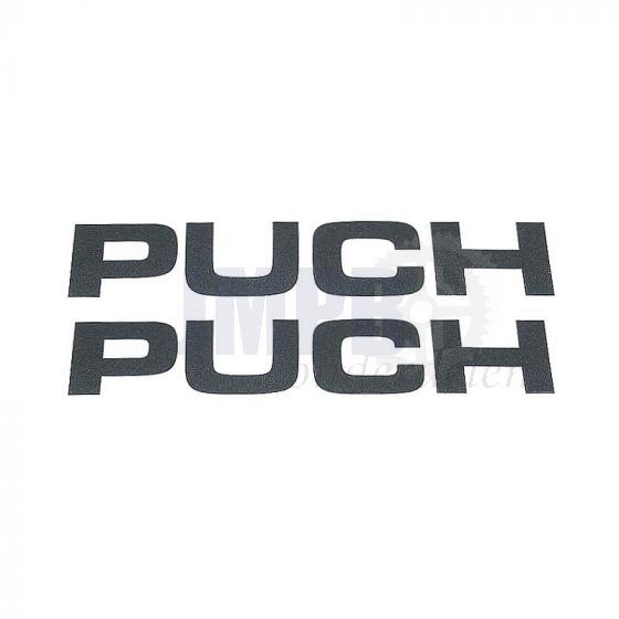 Sticker Puch 118X22MM Antraciet per 2 Stuks