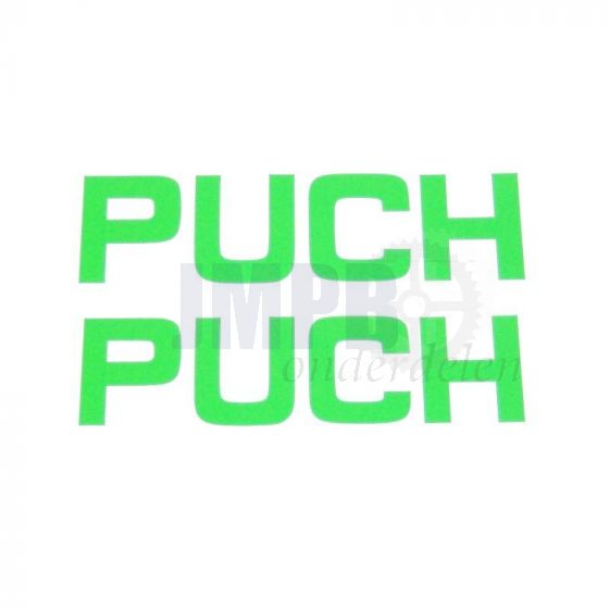 Sticker Puch 120X35MM Groen per 2 stuks