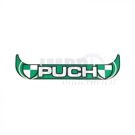 Sticker Plaathouder Smal Puch Groen