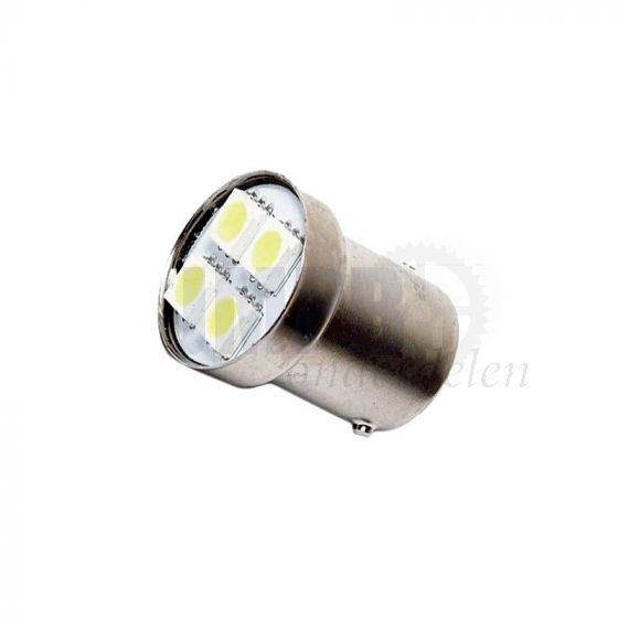 Lamp BA15 12 Volt Led SMD Wit