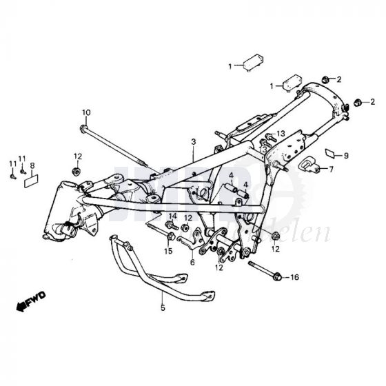 Frame Honda MB50