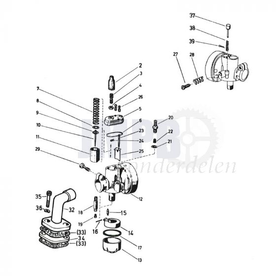 Carburateur Bing 17MM Puch Monza