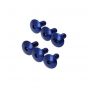 Boutset M6X15 Aluminium Blauw - 6 Stuks