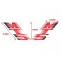 Stickerset Tank Honda MT5 88/89 Rood/Wit