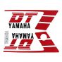 Stickerset Yamaha DT50MX Rood/Zwart