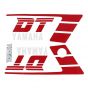 Stickerset Yamaha DT50MX Rood/Wit