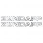 Stickerset Zundapp 2 stuks 325MM