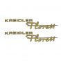 Kreidler Florett Stickerset Goud 135X30MM 2 Delig