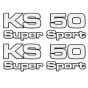 Stickerset Zundapp KS50 Supersport 4-Delig